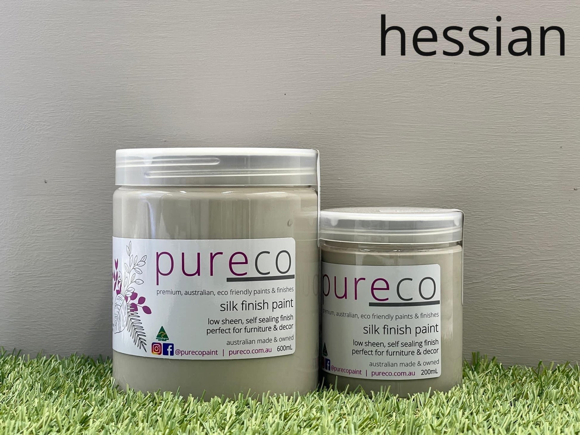 Pureco Paints Silk Finish Hessian
