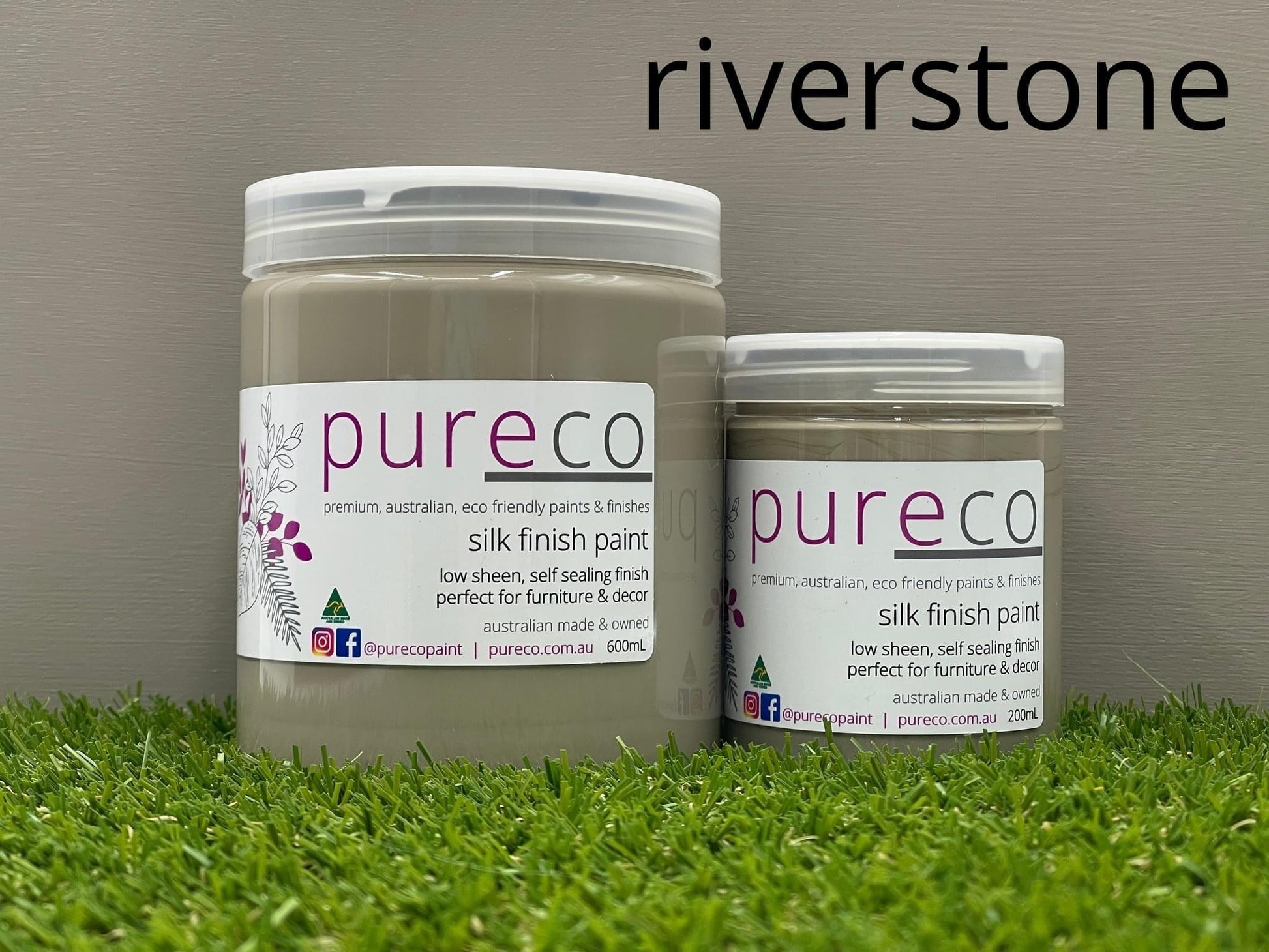 Pureco Paints Silk Finish Riverstone