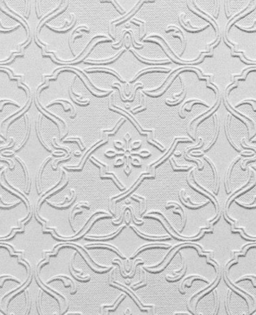 Paintable Wallpaper Embossed Tile